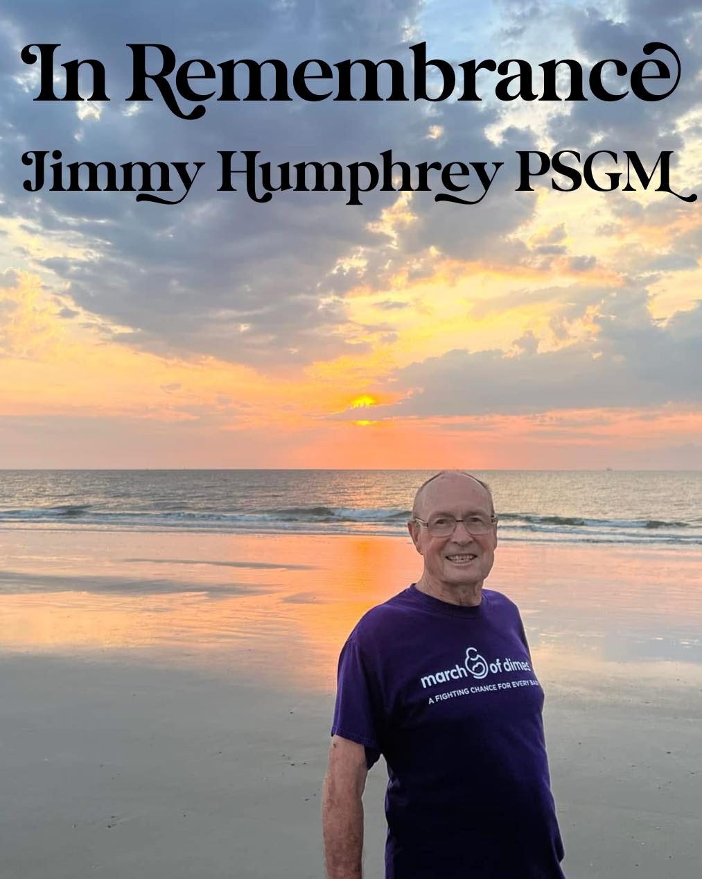 It is with a heavy heart that we must report that Brother Jimmy Humphrey PSGM has taken his Fina....