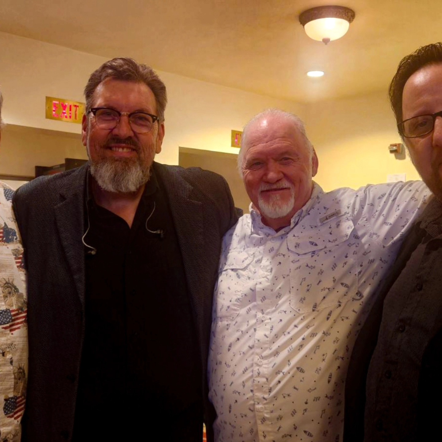 The Lighthouse Boys attended The Gaither Vocal Band Concert at the Historic Bakersfield Fox Theater this past week. We caught up with our good friend Gene Mcdonald who sang with The Florida Boys for several years and now sings with The Gaither Vocal Band. Don't miss the Gaither Vocal Band if they come to your area.
@stephenjunderwood has more photos posted from the concert.