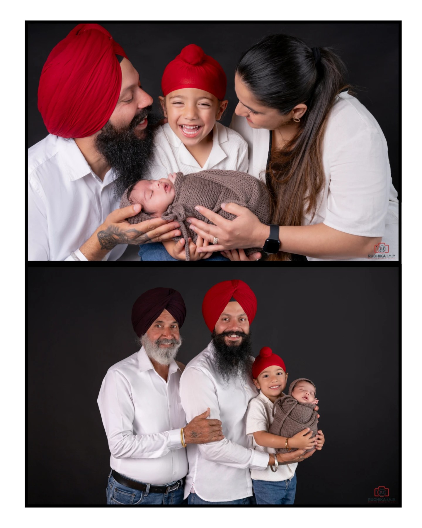 Four generations. One photo. A lifetime of legacy. 🤍
A grandfather. A father. Two sons.
This is more than a photo, it's strength and love all standing side by side.
Moments like this become treasures. ✨
Tag someone who would frame this forever.
#newbornphotographer #newbornshoot #ruchikajainphotography #generationalphotos #grandparentsshoot